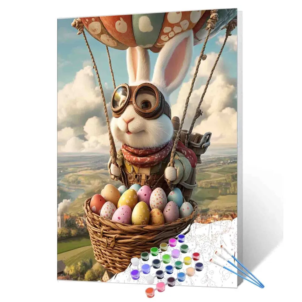 tucocoo-easter-balloon-bunny-malen-nach-zahlen-40x50 image 1