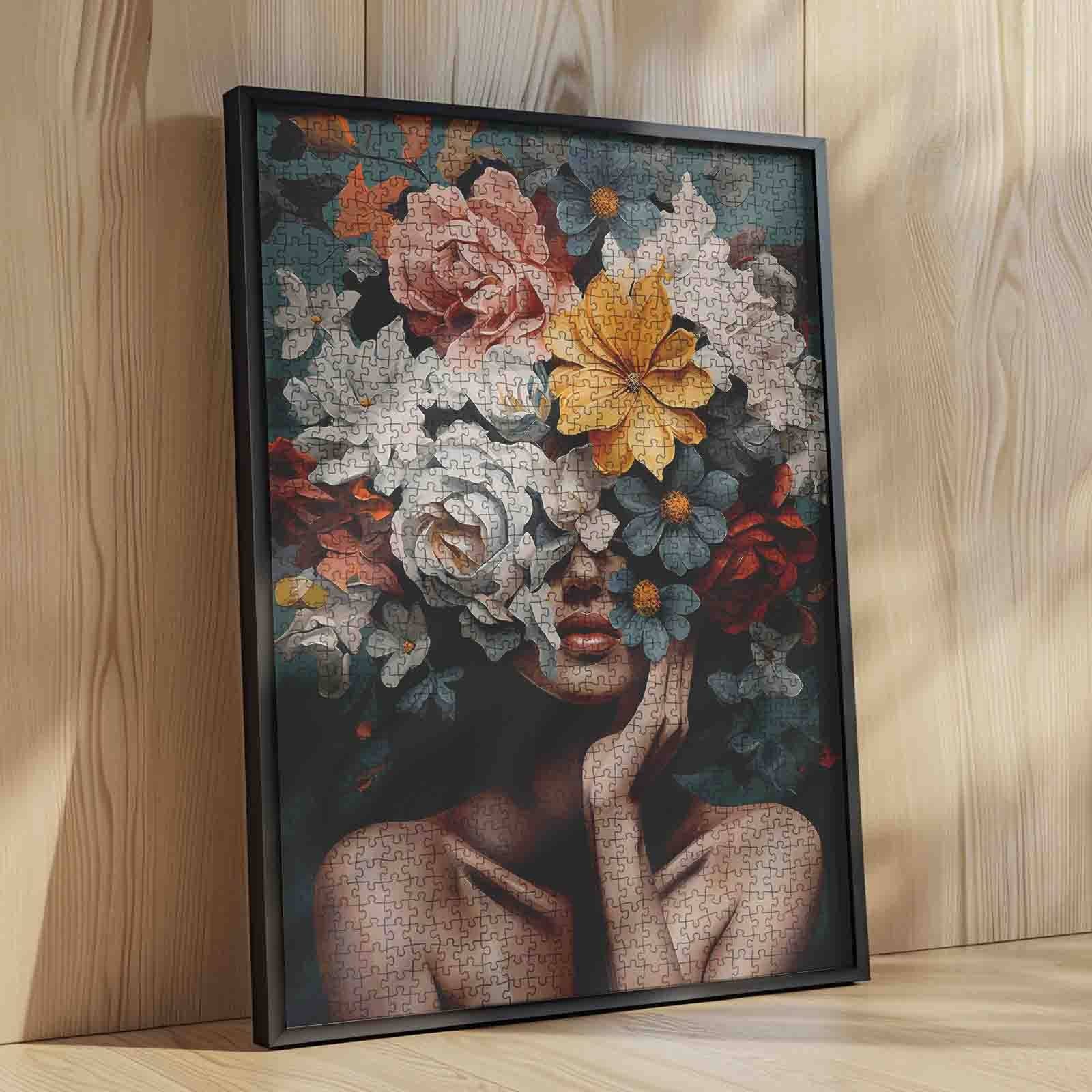 tucocoo-elegant-woman-floral-crown-puzzle-1000-teile image 4