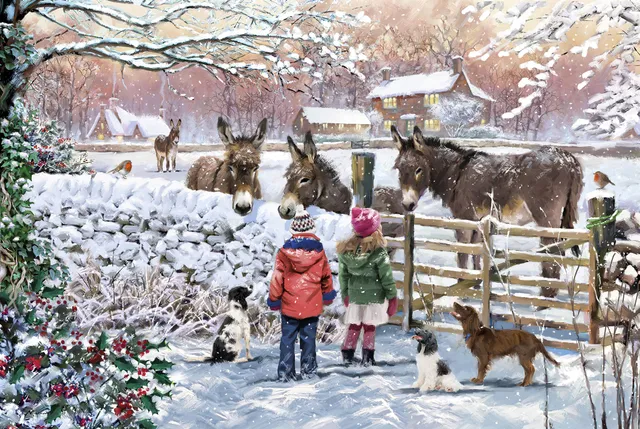 otter-house-donkey-friends-puzzle-500-teile-esel image 1