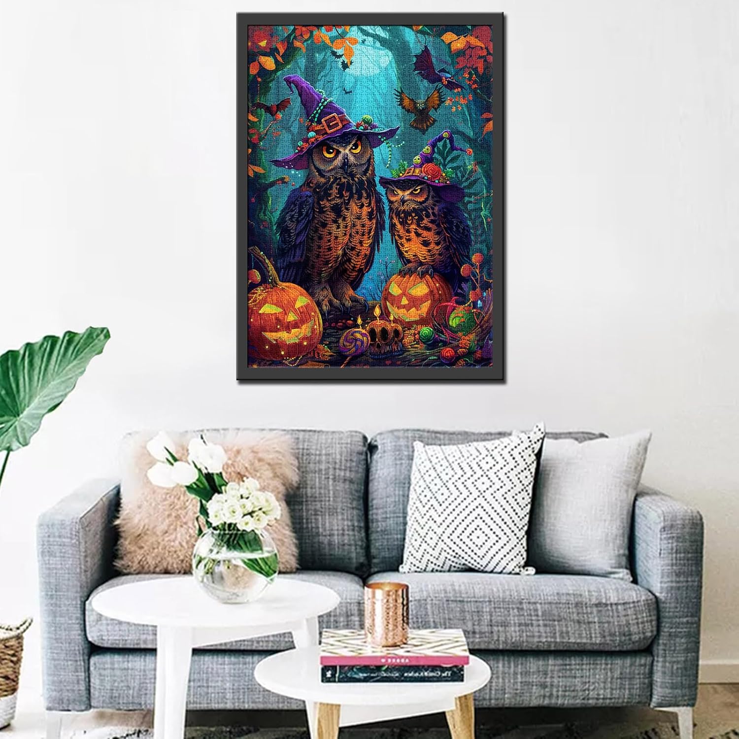 tucocoo-halloween-owl-puzzle-1000-teile-eule-wald image 3