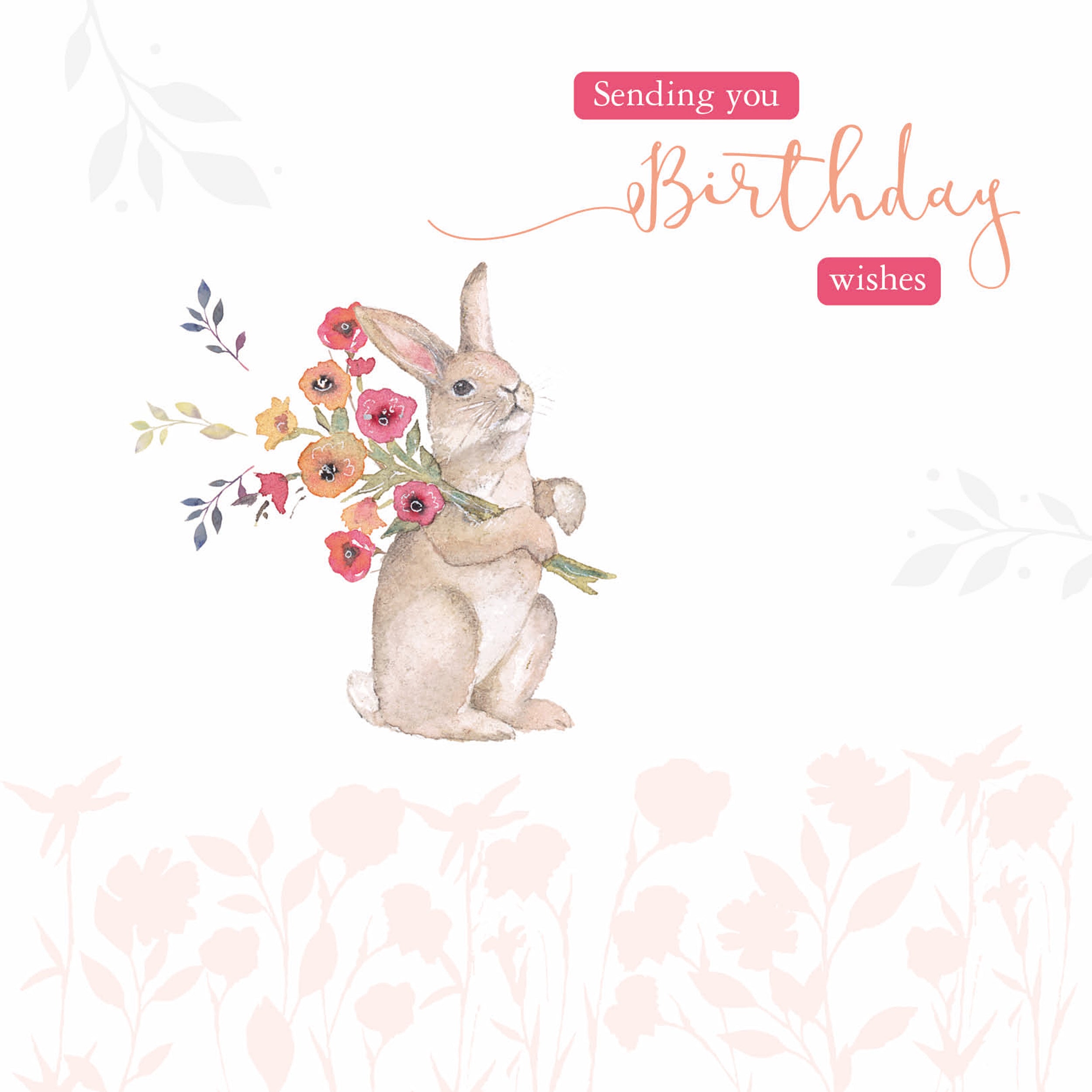 otter-house-say-it-with-flowers-bunny-gru-karte-hase-blumen image 1