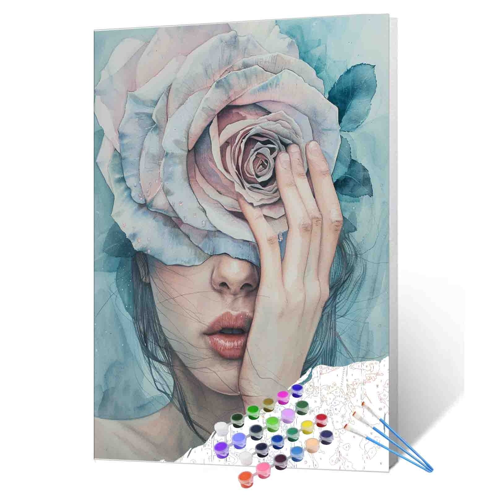 tucocoo-paint-by-numbers-blue-rose-muse-malen-nach-zahlen-40x50 image 1