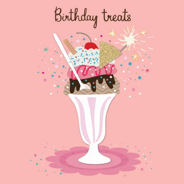 otter-house-superstar-sundae-grusskarte-modern image 1