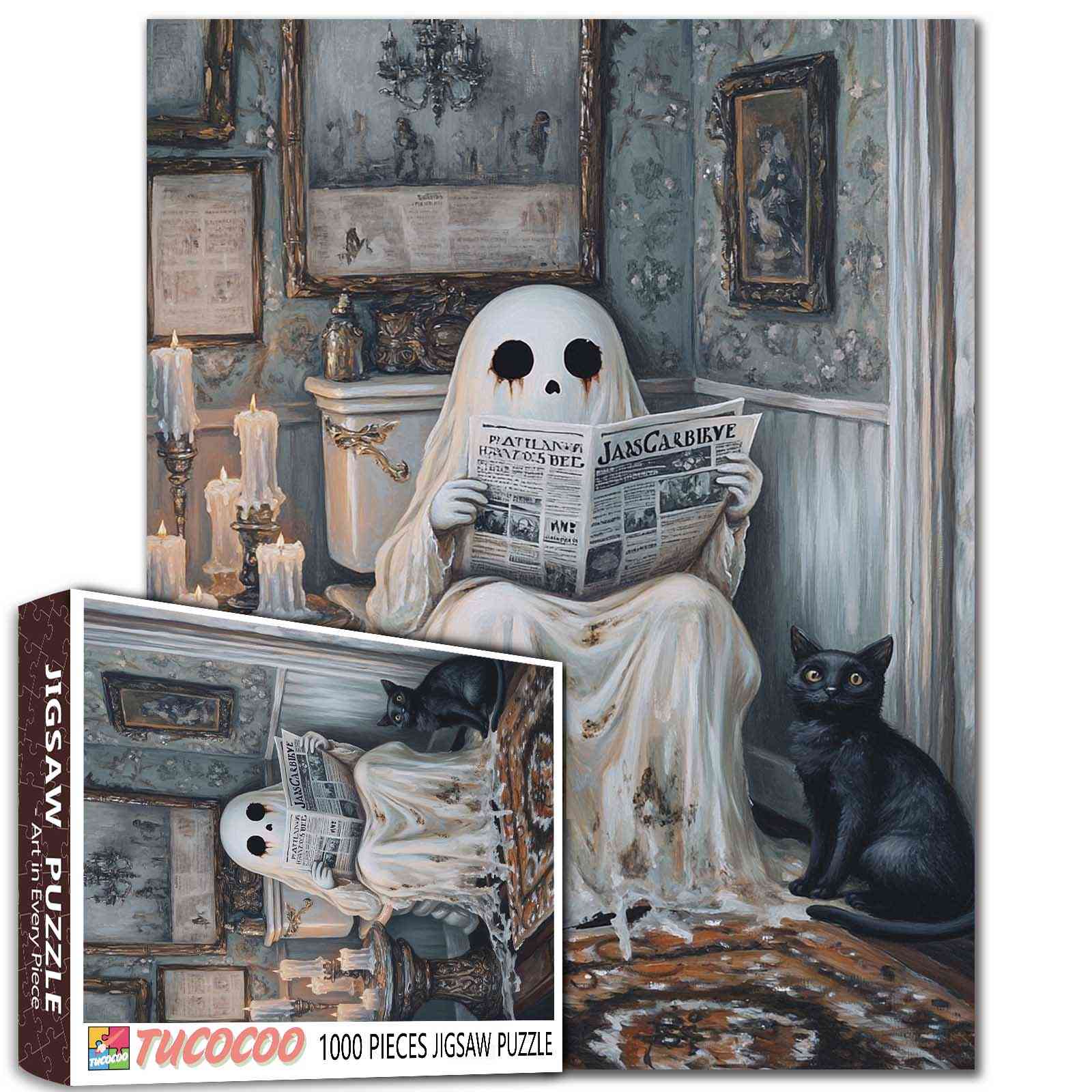 tucocoo-ghostly-reading-moment-puzzle-1000-teile-geist image 1