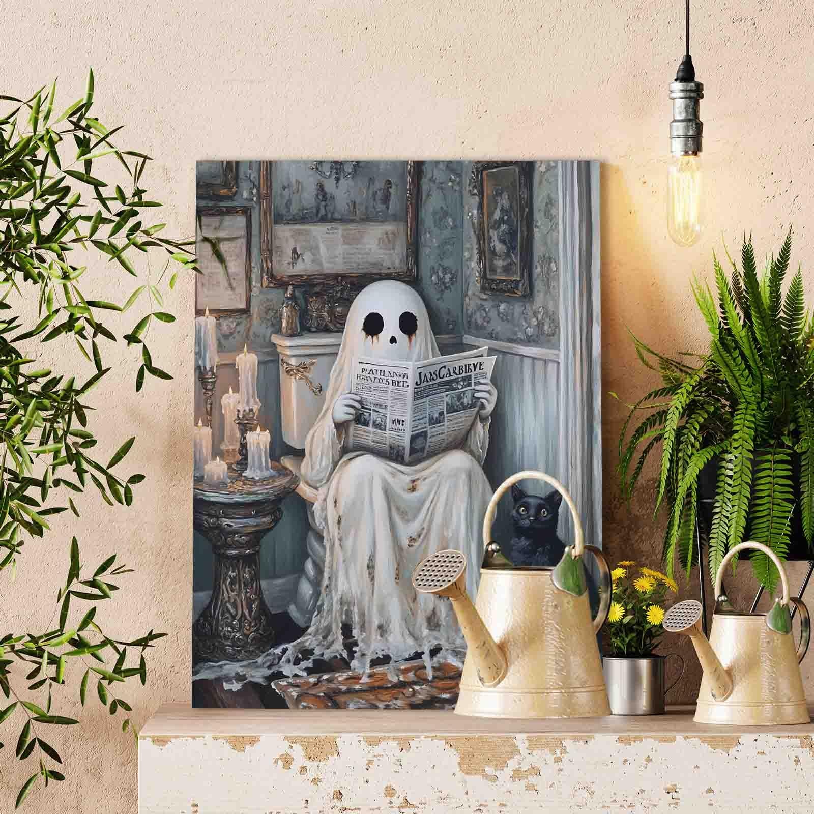 tucocoo-vintage-bathroom-ghost-malen-nach-zahlen-40x50-halloween image 2