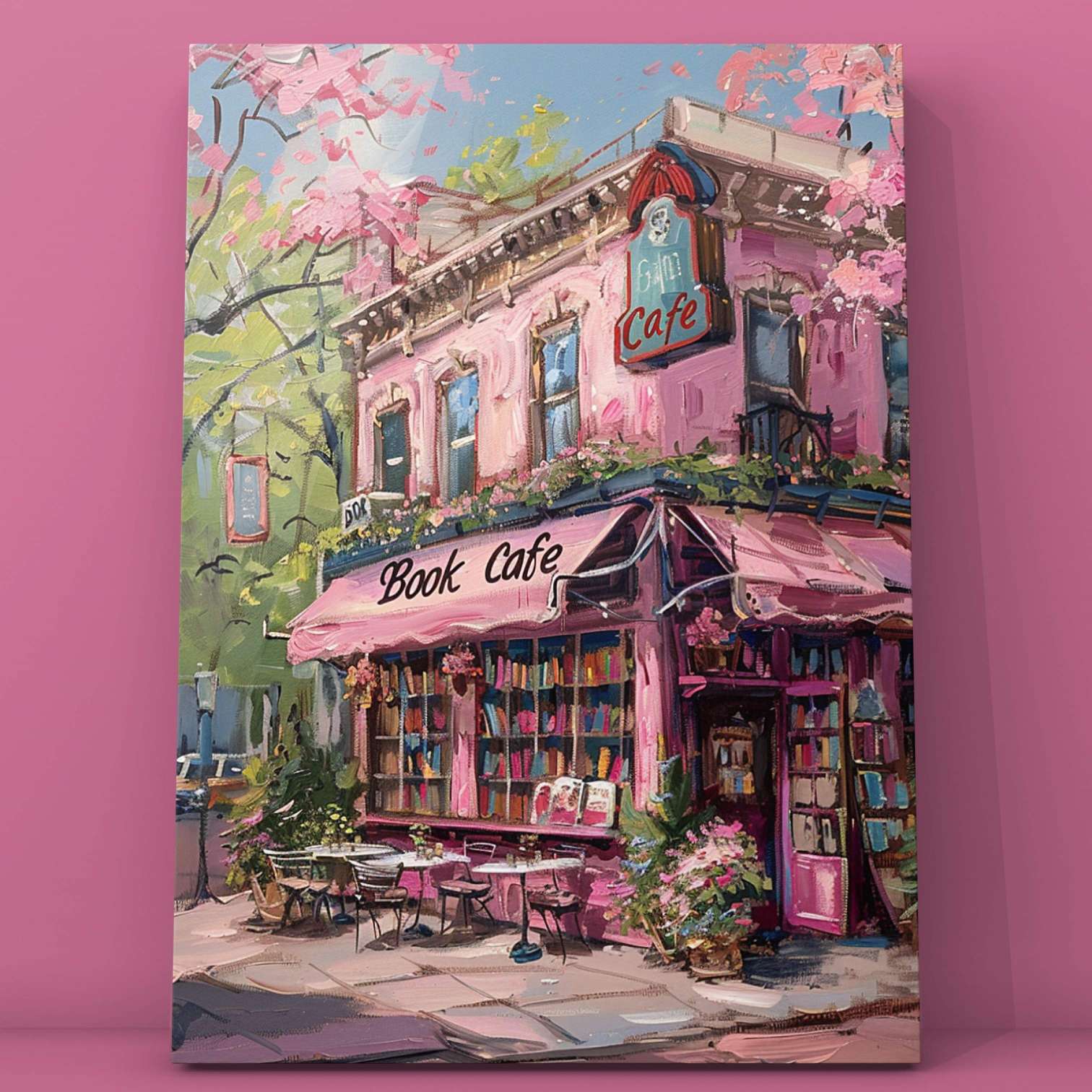 tucocoo-charming-pink-book-caf-malen-nach-zahlen-40x50 image 2