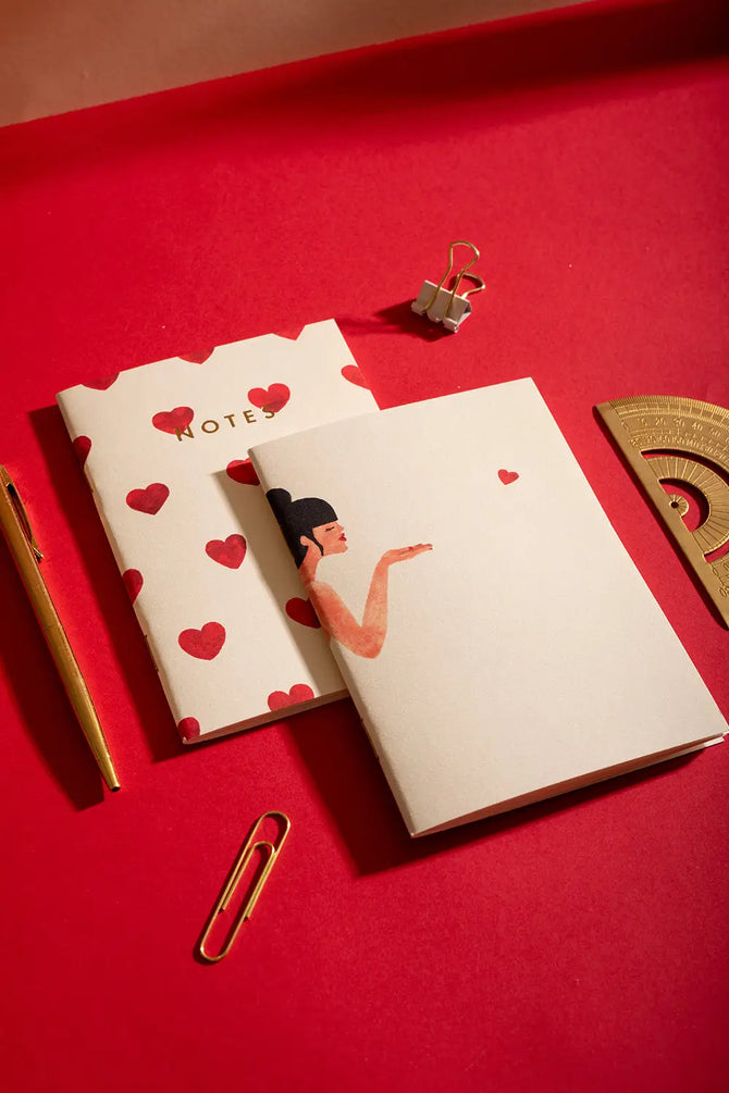 all-the-ways-to-say-bisou-notizbuch-a6-duo-gold-2er-set image 2