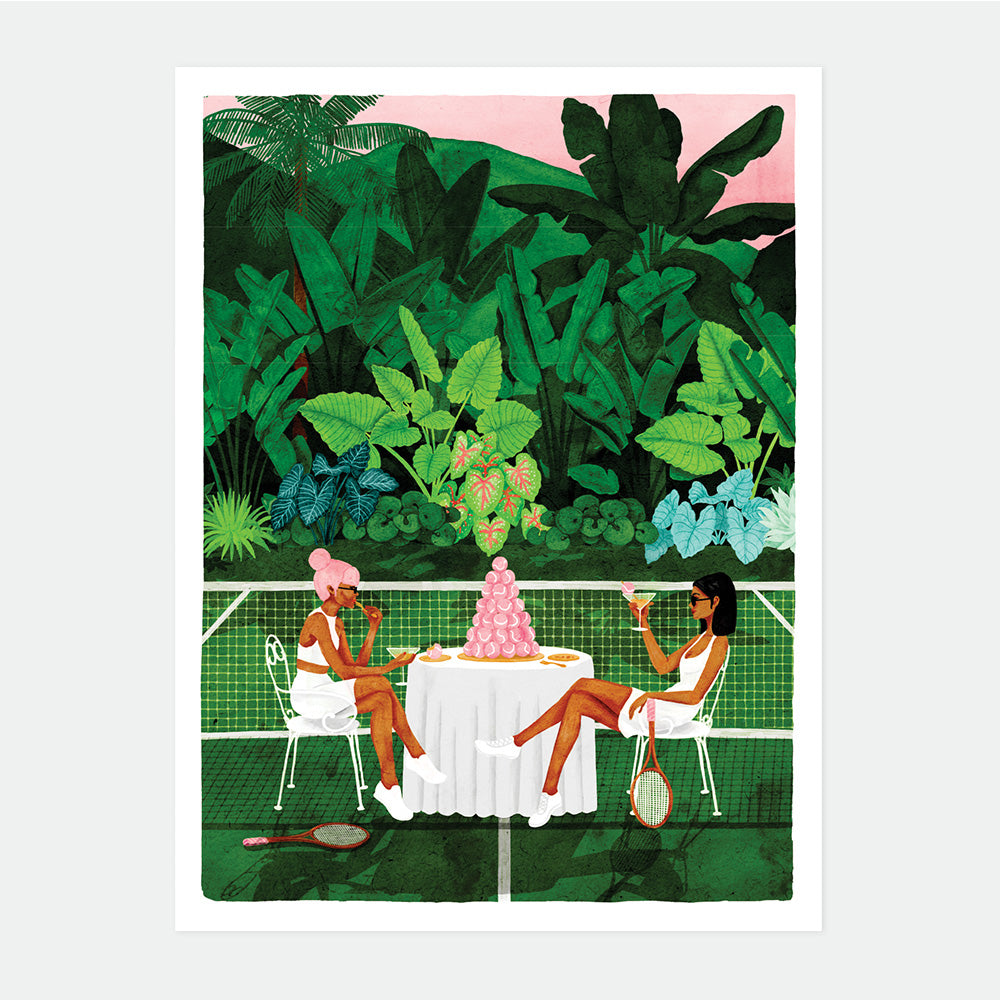 all-the-ways-to-say-tennis-court-poster-medium-29-7-x-39-7-cm image 1