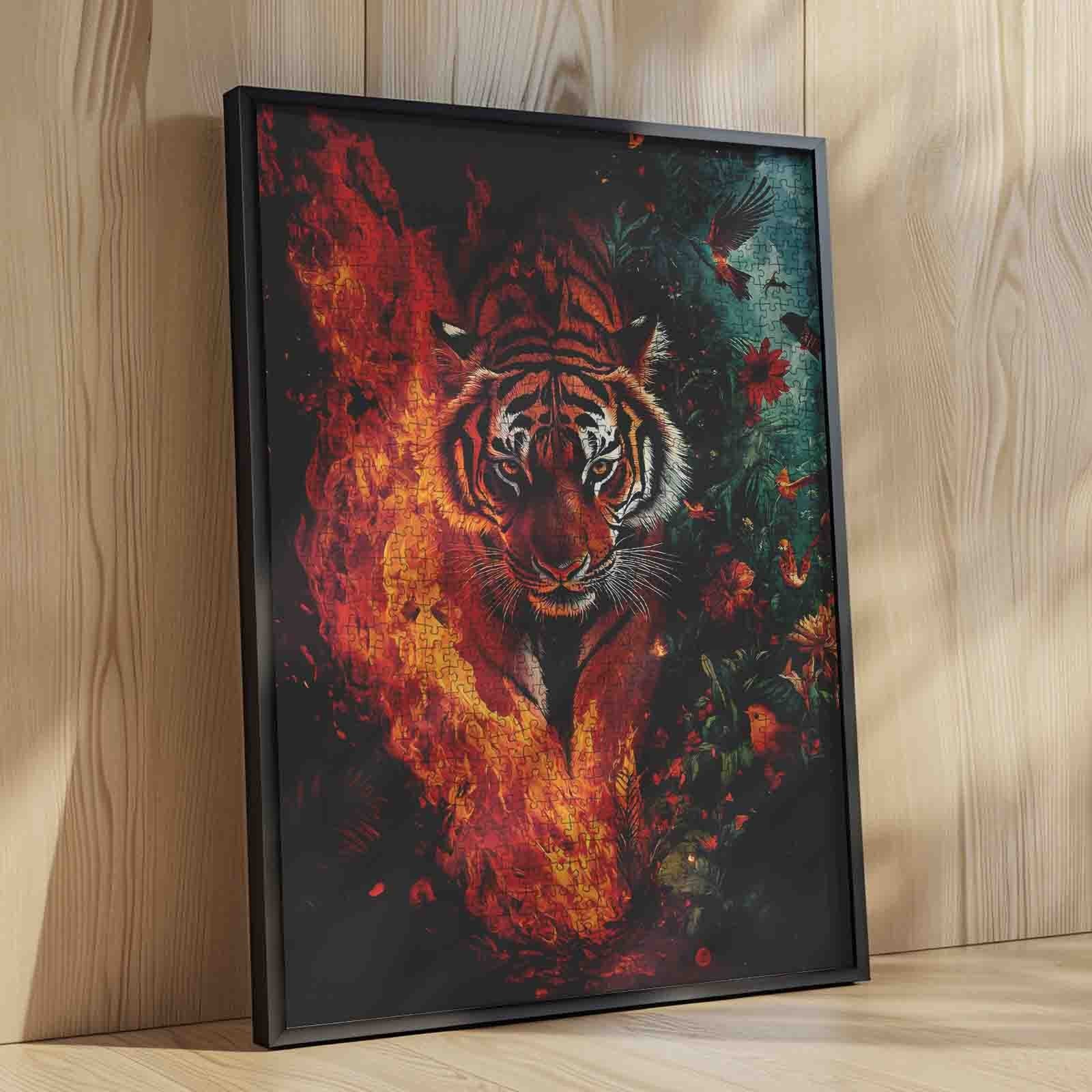 tucocoo-jigsaw-fire-and-jungle-tiger-puzzle-1000-teile-tiere image 4