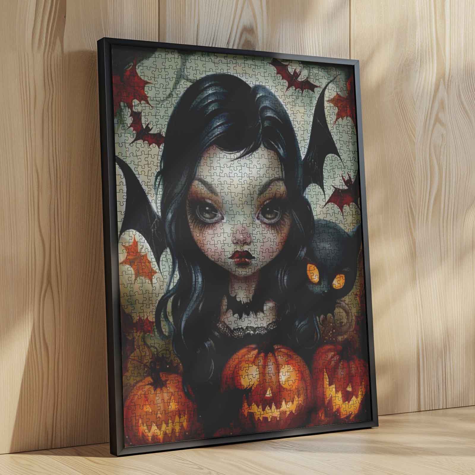 tucocoo-halloween-bat-girl-puzzle-1000-teile-grusel image 4