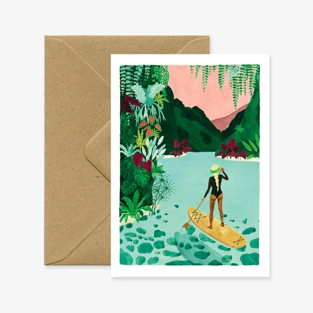 all-the-ways-to-say-paddle-girl-gru-karte-a6-sommer image 1