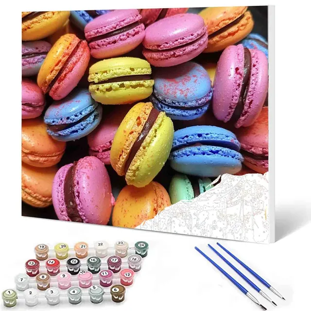tucocoo-colorful-macarons-delight-malen-nach-zahlen-40x50-ohne-rahmen image 1