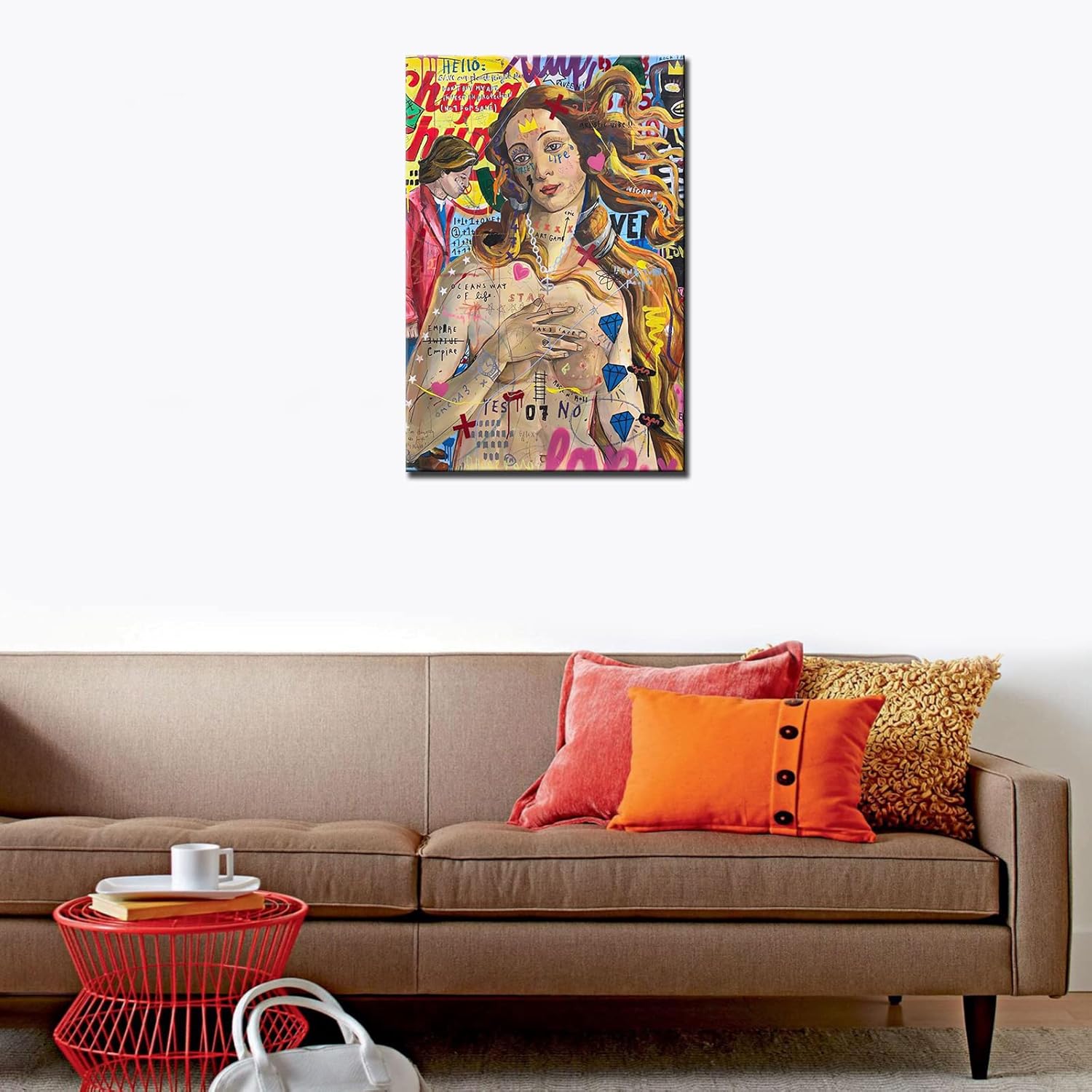tucocoo-canvas-wall-art-leinwandbild-frau-pop-art-graffiti-30x40 image 2