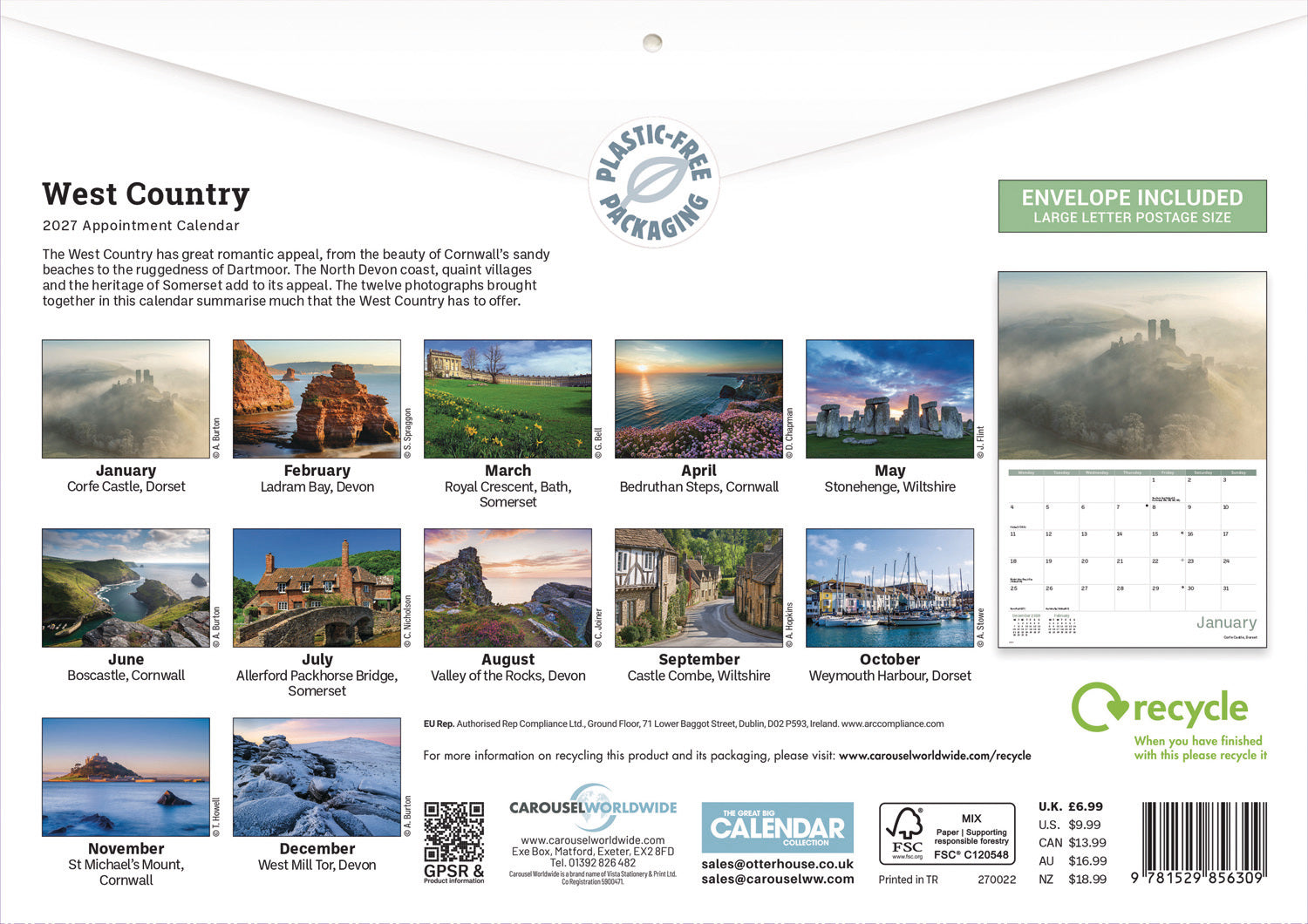 otter-house-west-country-kalender-2027-a4-mit-monatsbildern image 2