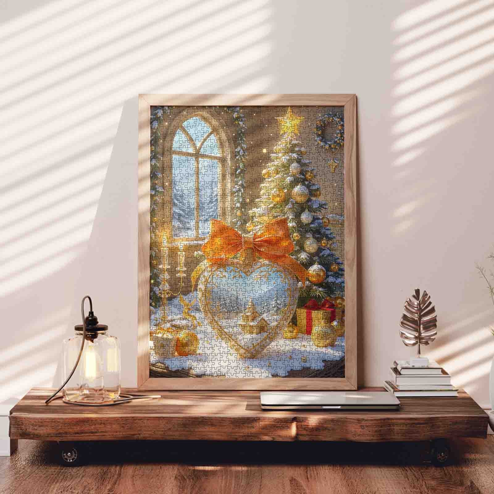 tucocoo-golden-holiday-heart-puzzle-1000-teile-weihnachten image 3