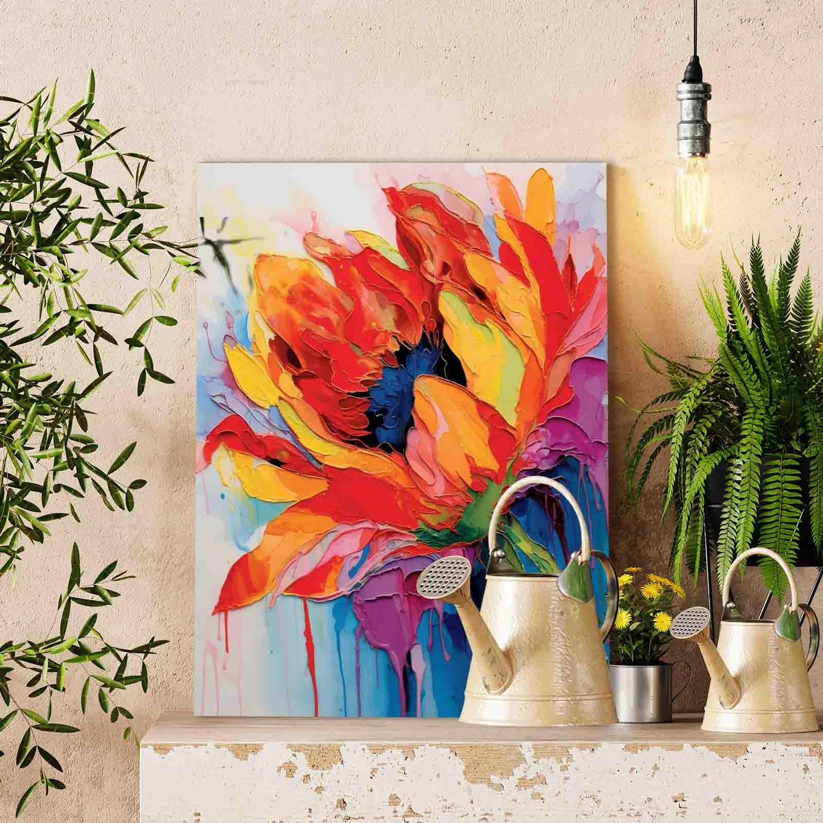 tucocoo-paint-by-numbers-fiery-sunflower-burst-malen-nach-zahlen-40x50-blume image 2