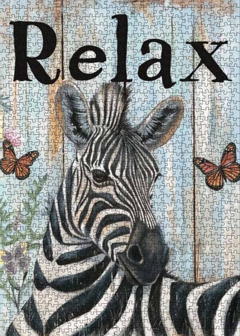 tucocoo-relax-zebra-puzzle-1000-teile-tiermotiv image 2