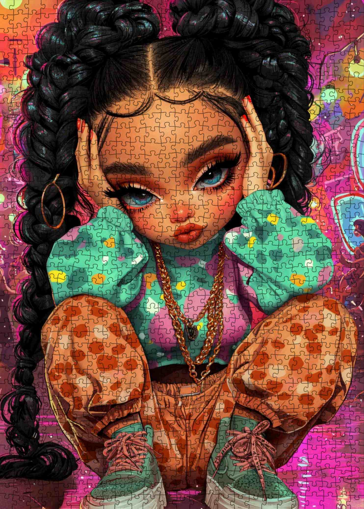 tucocoo-cute-braided-girl-portrait-puzzle-1000-teile-z-pfe image 2