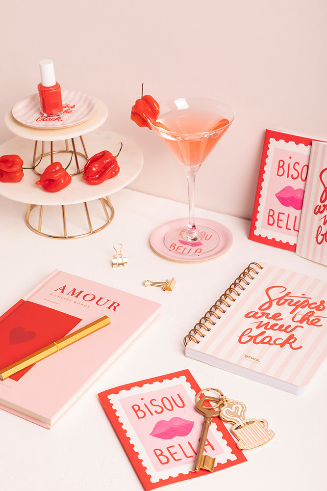all-the-ways-to-say-bisous-bella-stripes-notizbuch-a6-duo image 5