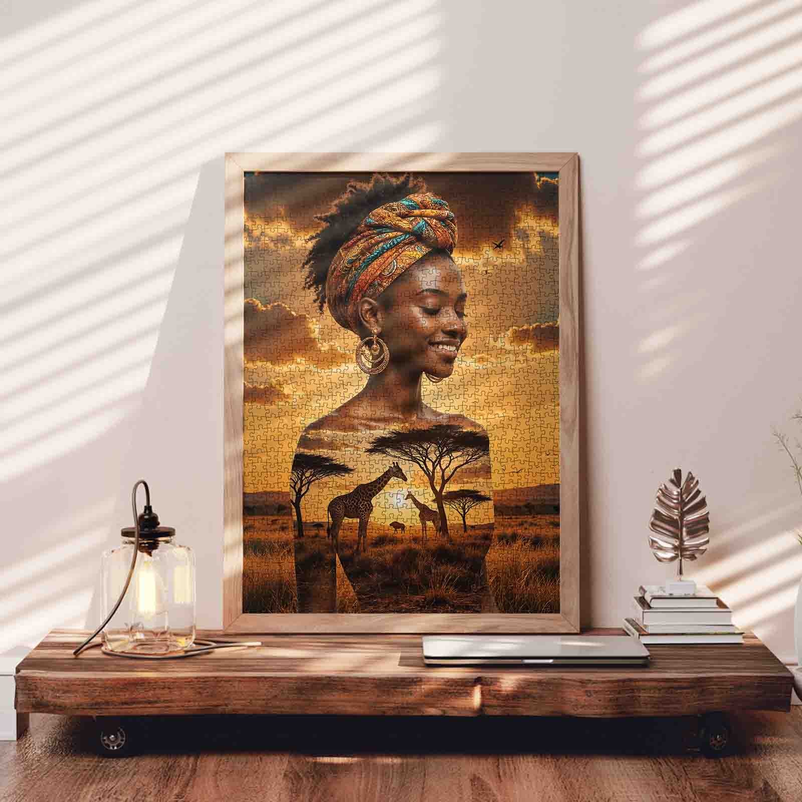 tucocoo-african-sunset-spirit-puzzle-1000-teile-savanne image 3