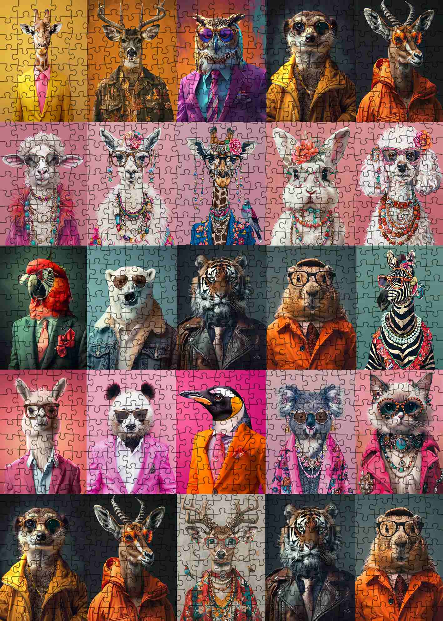tucocoo-stylish-animal-portrait-gallery-puzzle-1000-teile image 2