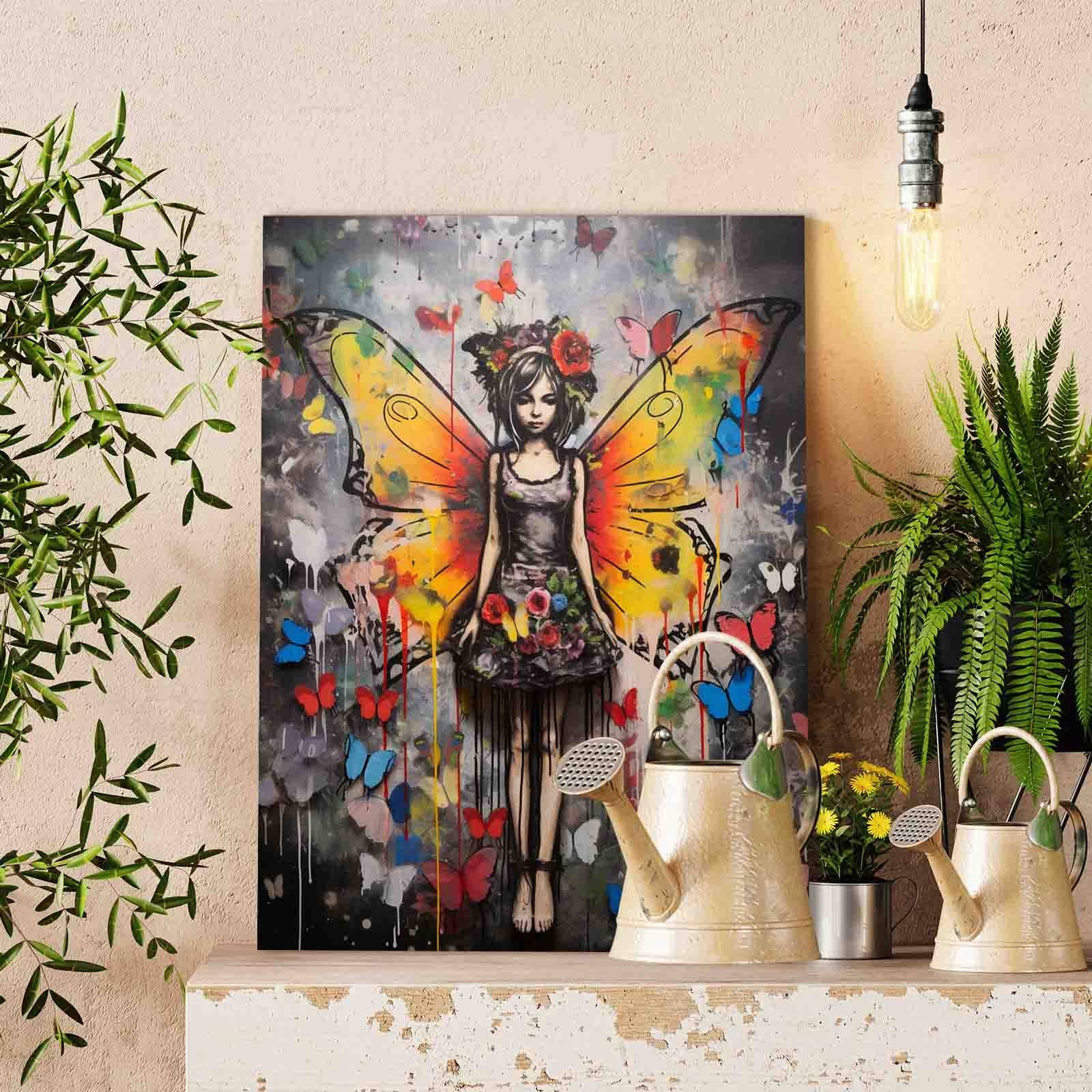 tucocoo-graffiti-butterfly-girl-malen-nach-zahlen-40x50cm-ohne-rahmen image 2