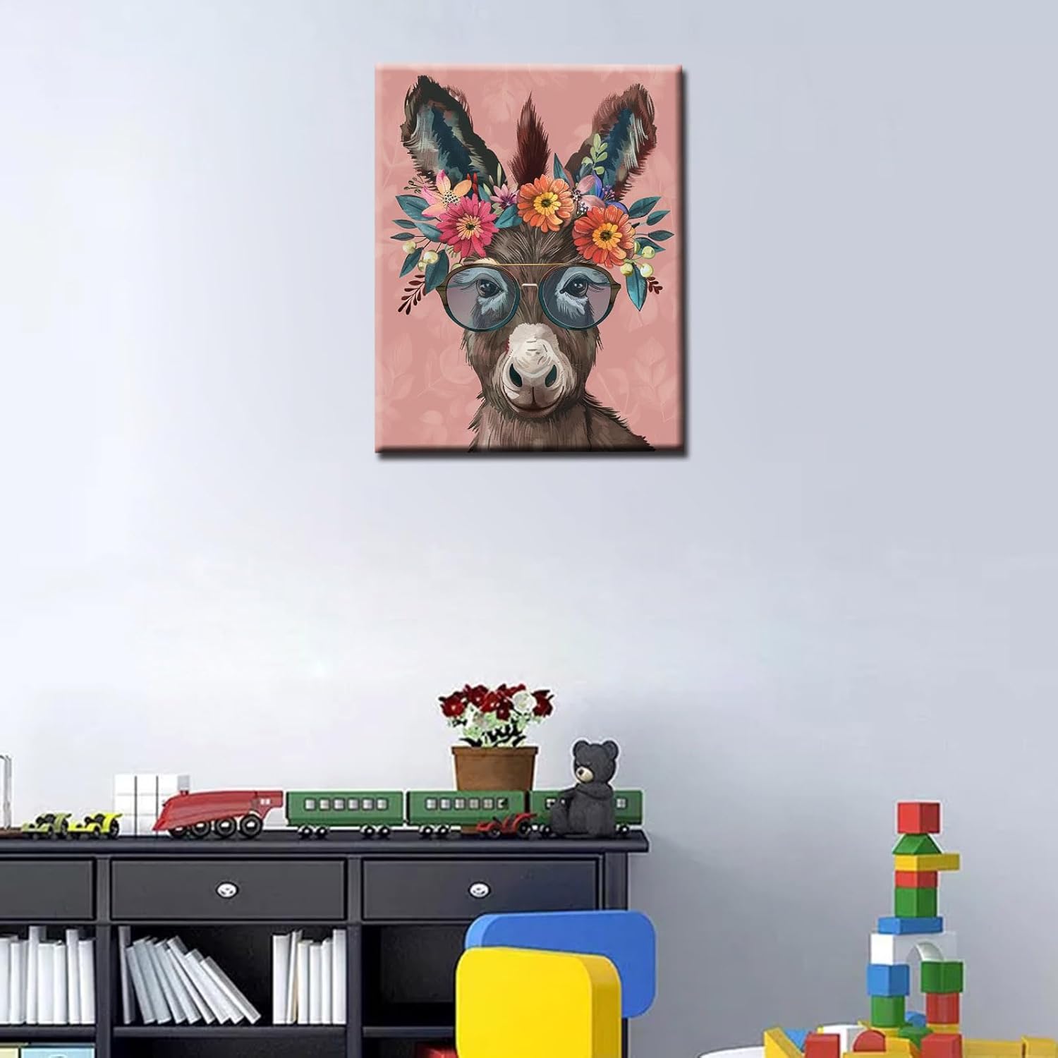 tucocoo-donkey-malen-nach-zahlen-40x50-cm-esel-ohne-rahmen image 3