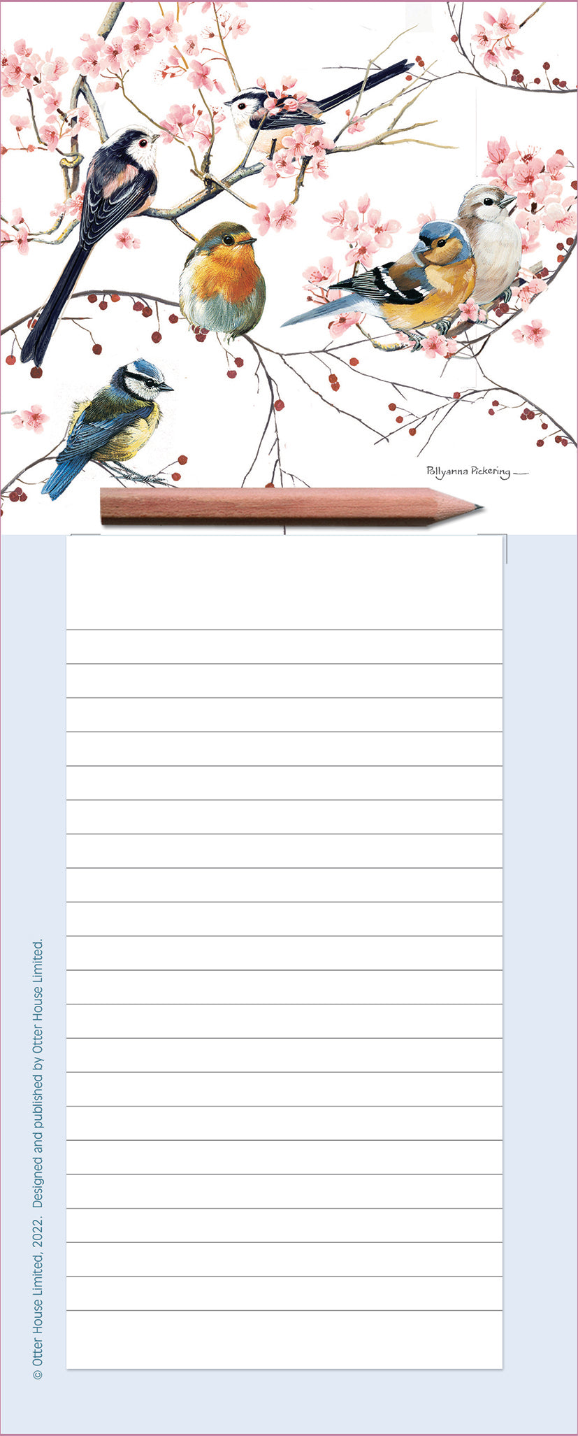 otter-house-birds-berries-notizblock-magnet-mit-stift image 1