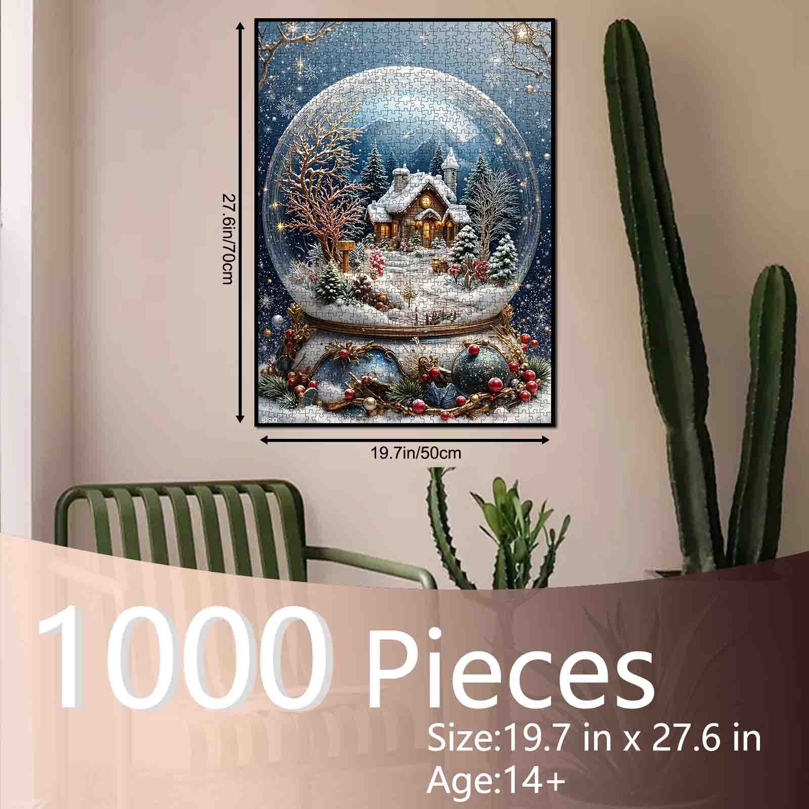 tucocoo-winter-cottage-snow-globe-puzzle-1000-teile-weihnachten image 5