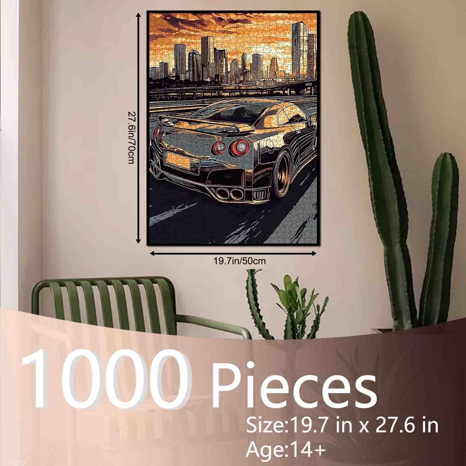 tucocoo-jigsaw-puzzles-sunset-city-drive-puzzle-1000-teile-auto image 5