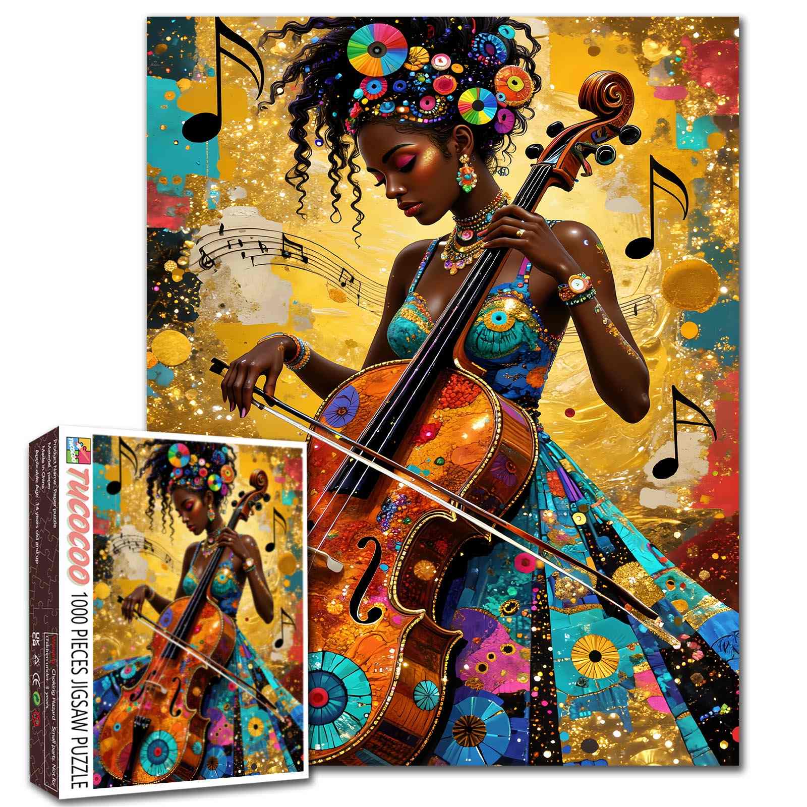 tucocoo-radiant-cello-melody-puzzle-1000-teile-musik image 1