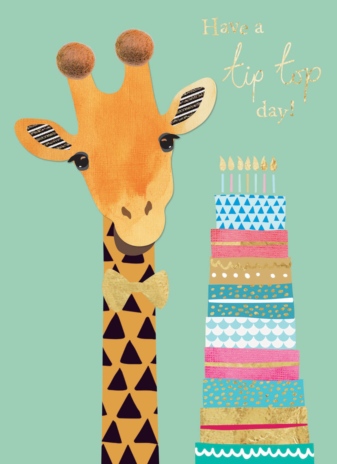 otter-house-pom-poms-tip-top-giraffe-geburtstagskarte-giraffe image 1