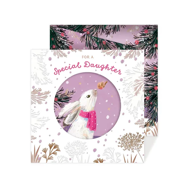 otter-house-weihnachtskarte-tochter-hase-mit-umschlag image 1