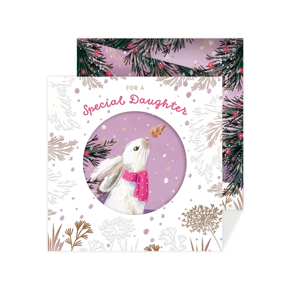 otter-house-weihnachtskarte-tochter-hase-mit-umschlag image 1