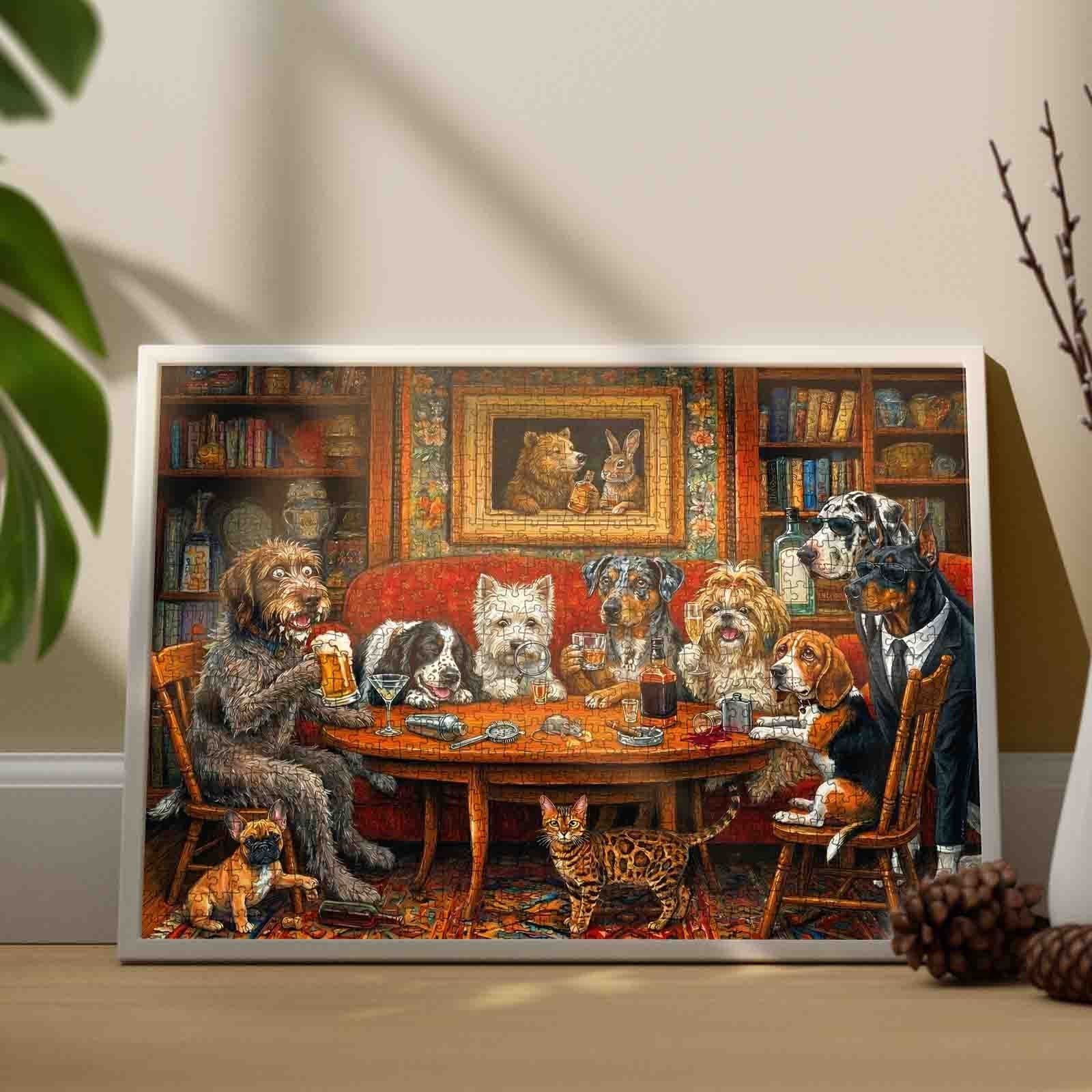 tucocoo-dogs-happy-hour-club-puzzle-1000-teile-hunde image 3