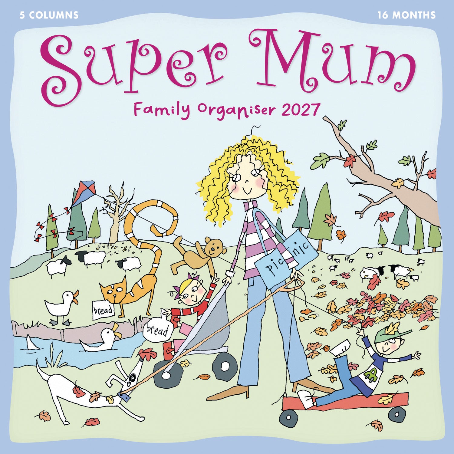 otter-house-calendars-super-mum-wandkalender-2027-familienplaner image 1
