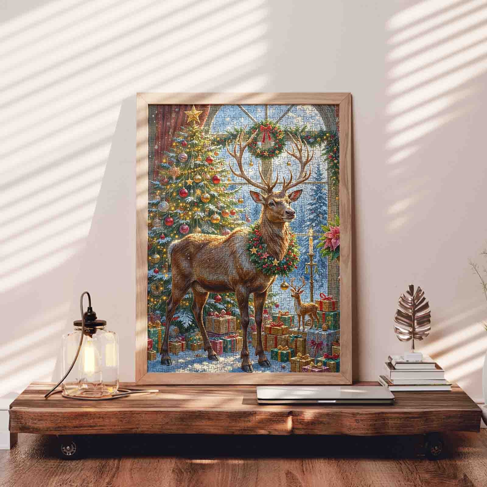 tucocoo-majestic-reindeer-festive-hall-puzzle-1000-teile-weihnachten image 3