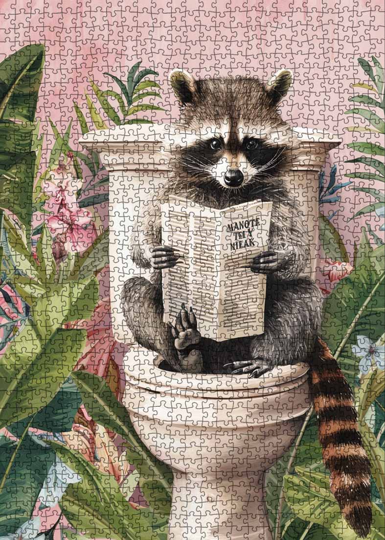 tucocoo-raccoon-on-toilet-puzzle-1000-teile-waschb-r image 2