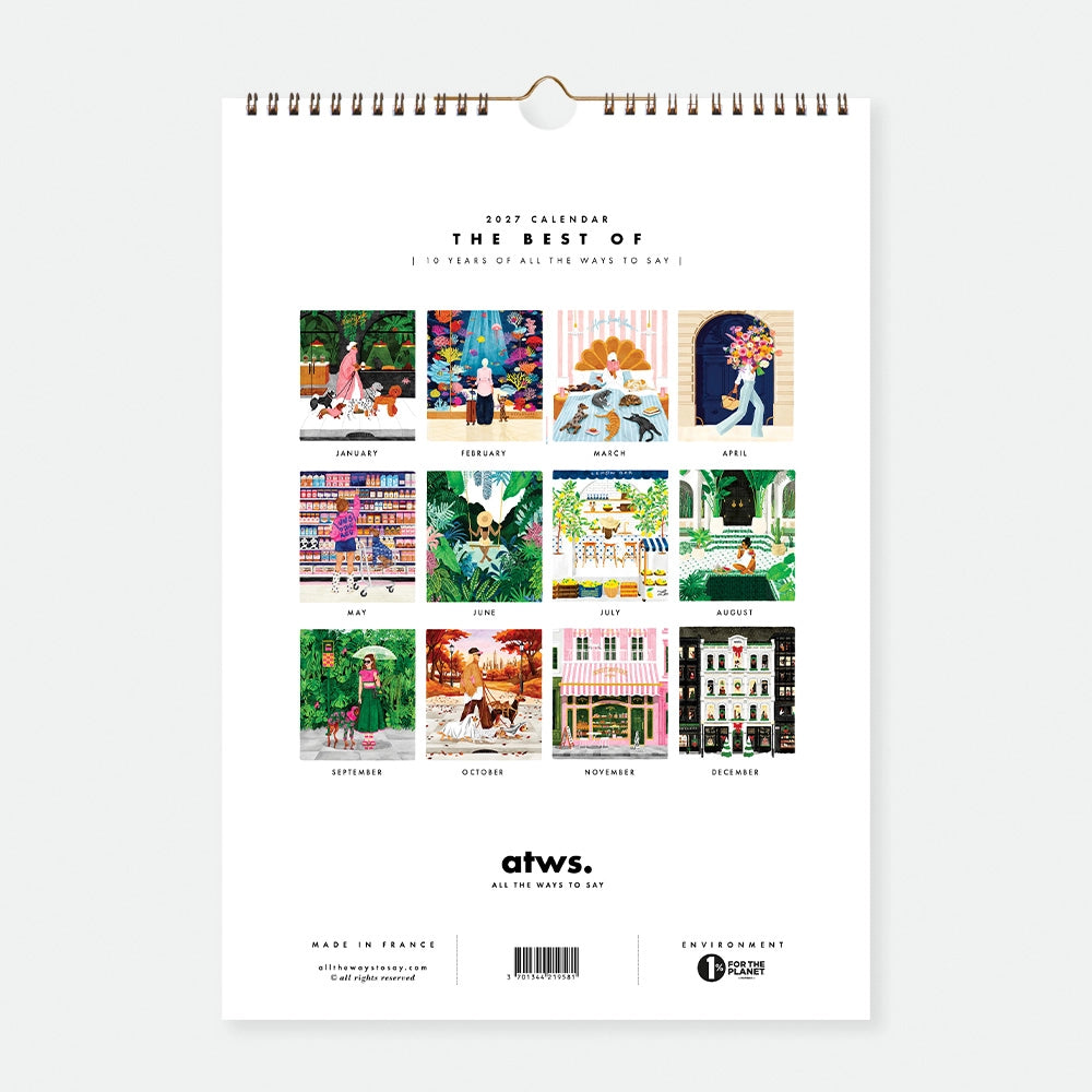 all-the-ways-to-say-best-of-10-jahre-kalender-2027-spiral image 2