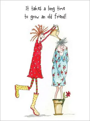 otter-house-camilla-rose-karte-grow-an-old-friend-humor image 1