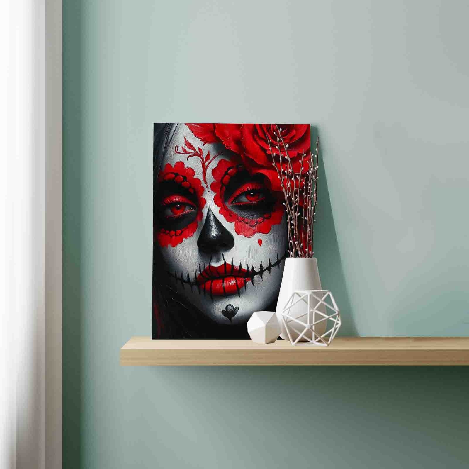 tucocoo-paint-by-numbers-red-rose-sugar-skull-malen-nach-zahlen-40x50 image 3