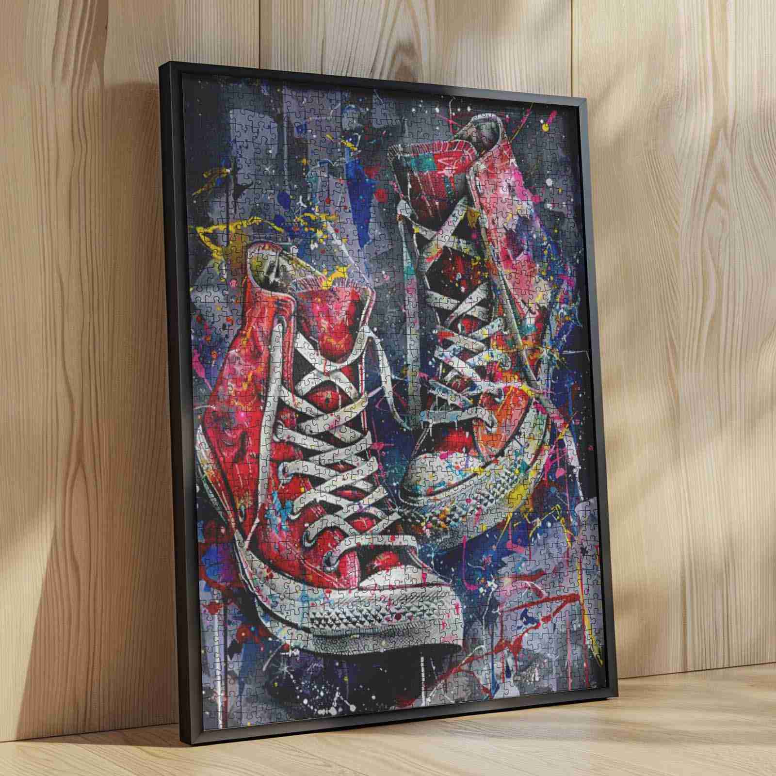 tucocoo-jigsaw-puzzles-red-graffiti-sneakers-puzzle-1000-teile image 4