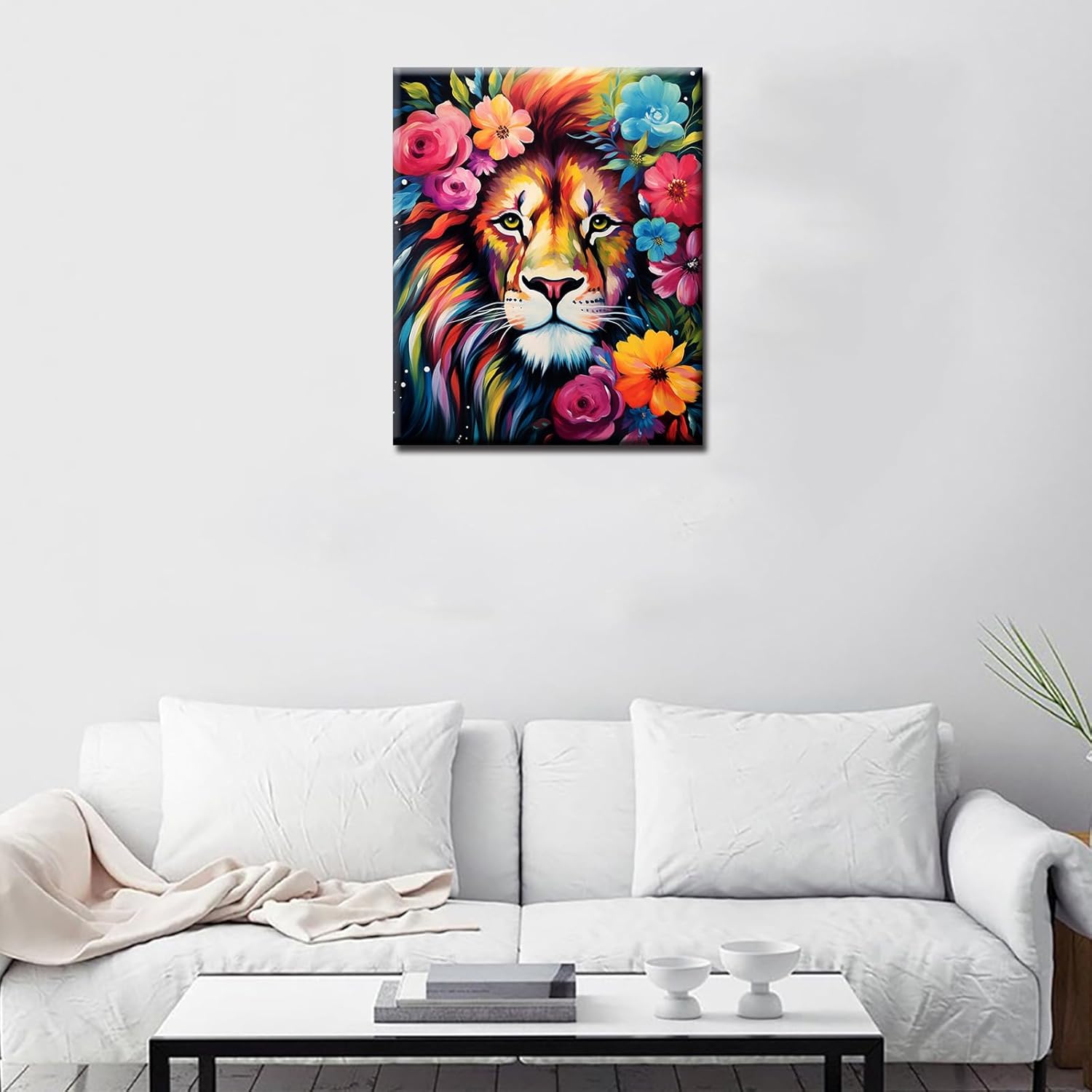 tucocoo-paint-by-numbers-lion-face-malen-nach-zahlen-40x50-l-we image 3