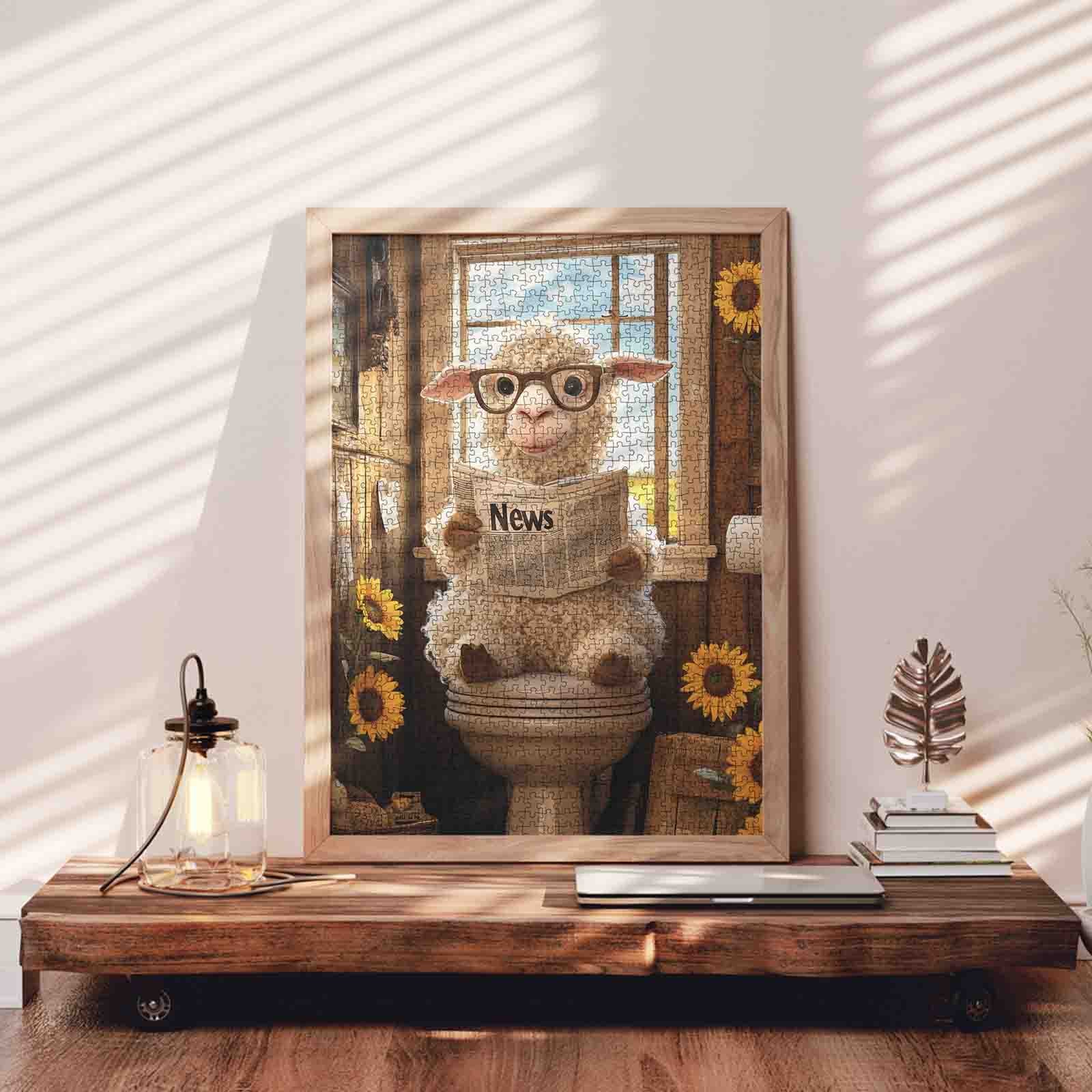 tucocoo-jigsaw-puzzles-schaf-puzzle-1000-teile-badezimmer image 3