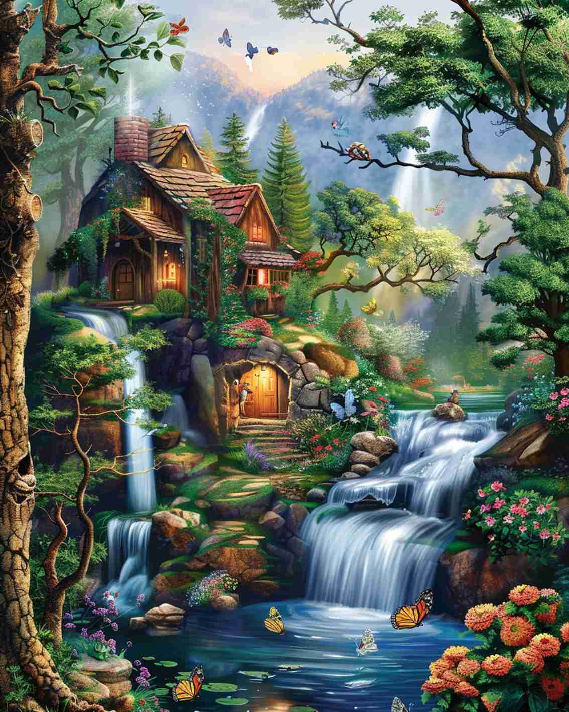 tucocoo-enchanted-forest-cottage-malen-nach-zahlen-40x50cm image 2