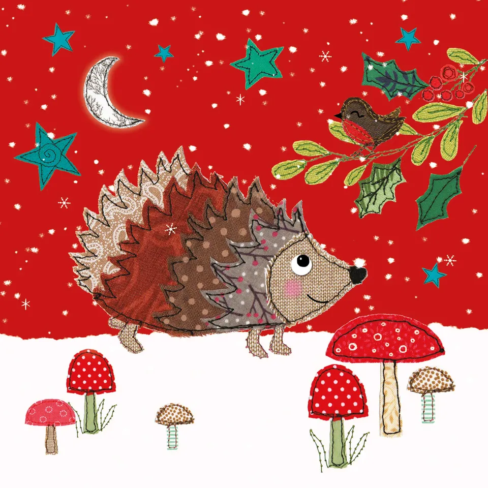 otter-house-christmas-hedgehog-weihnachtskarten-set-igel image 1