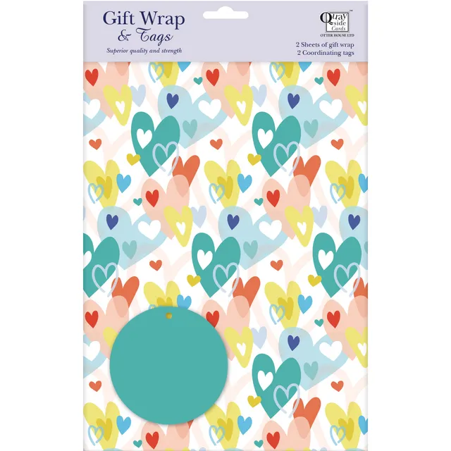 otter-house-hearts-geschenkpapier-2-b-gen-2-anh-nger image 1