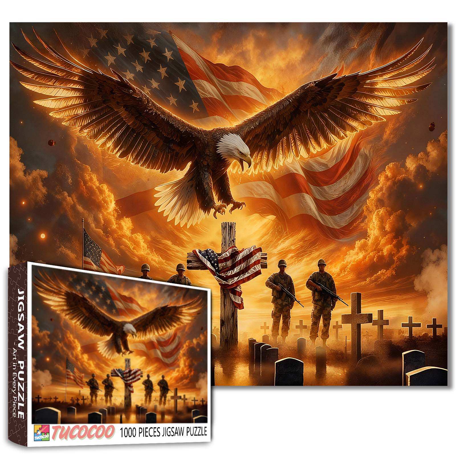 tucocoo-eagle-of-honor-memorial-puzzle-1000-teile-adler image 1