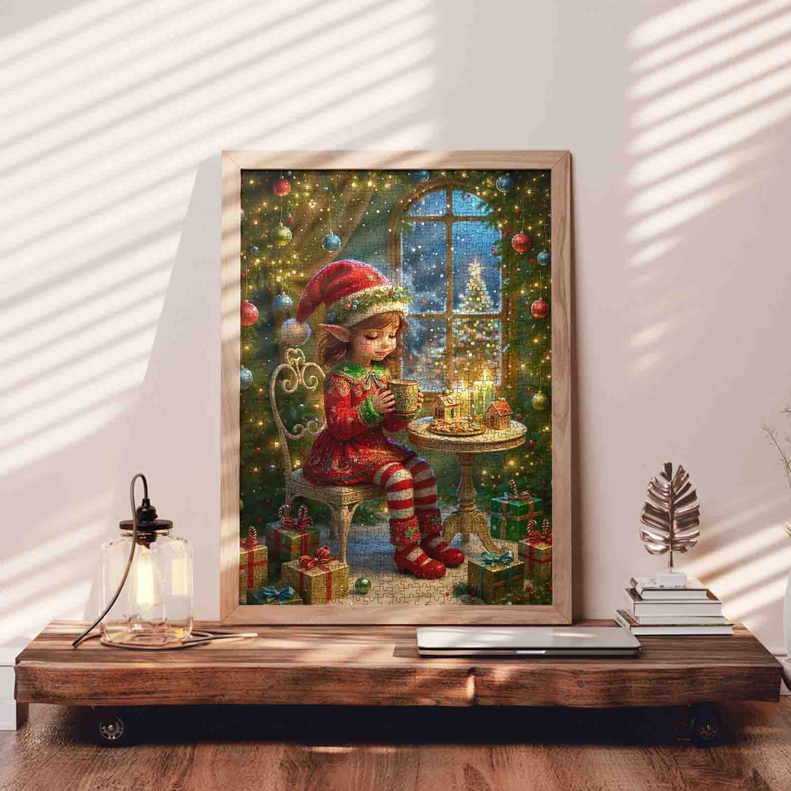 tucocoo-holiday-elf-candlelight-puzzle-1000-teile-weihnachten image 3