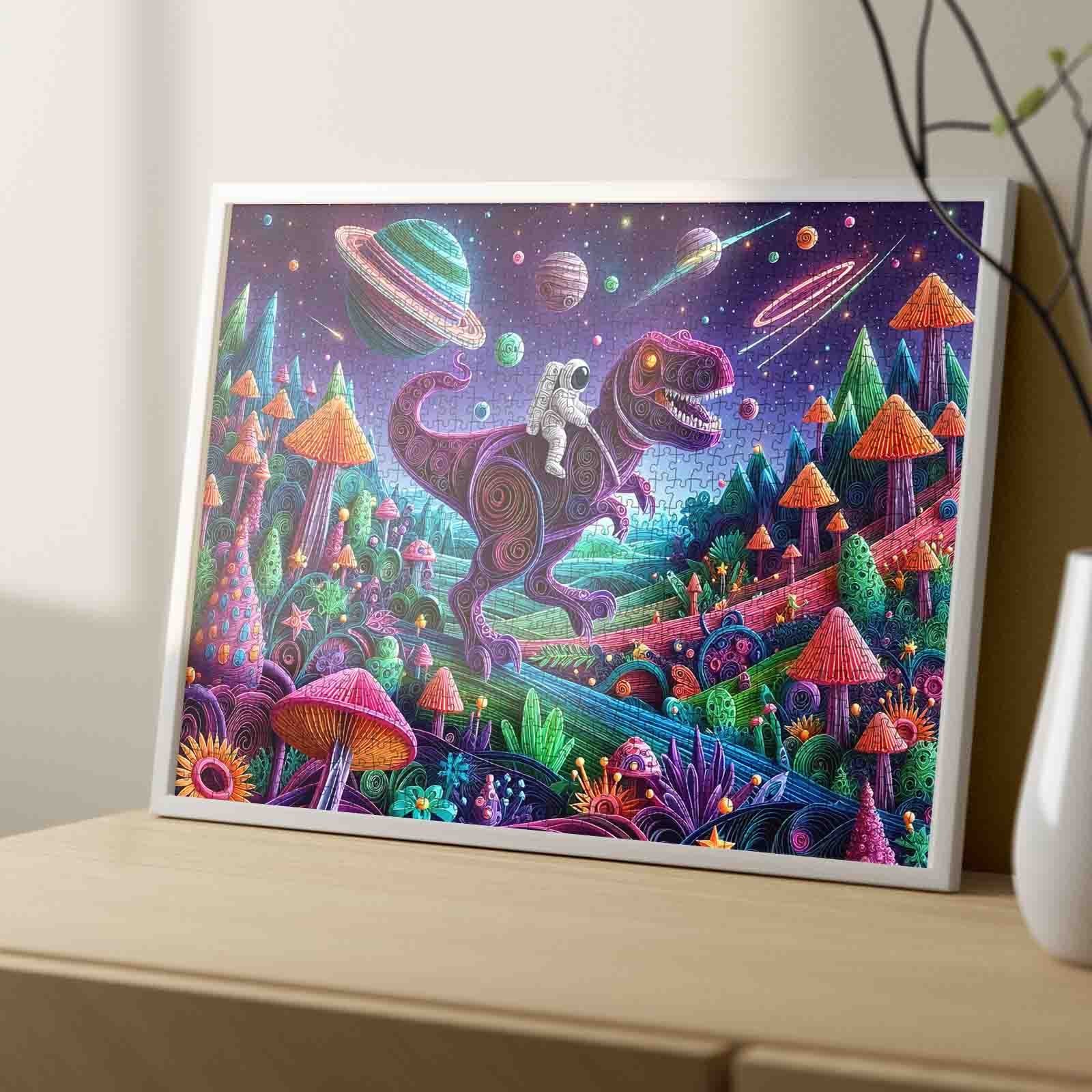 tucocoo-astronaut-dinosaurier-puzzle-1000-teile-weltraum image 4